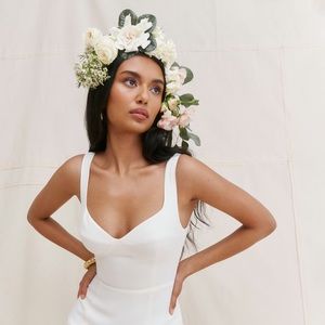 Reformation Lecce Dress Ivory Size 8